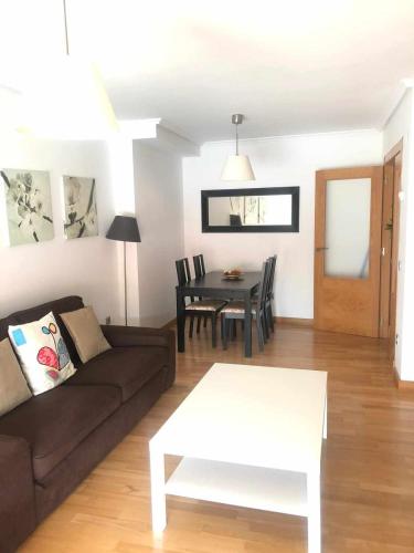 Зона вітальні в Apartamento en Santoña