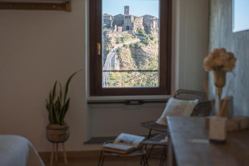 Posezení v ubytování Acqua di Civita Beauty & Rooms IL PONTE