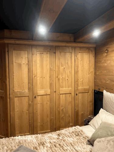 Postel nebo postele na pokoji v ubytování chalet Sestriere