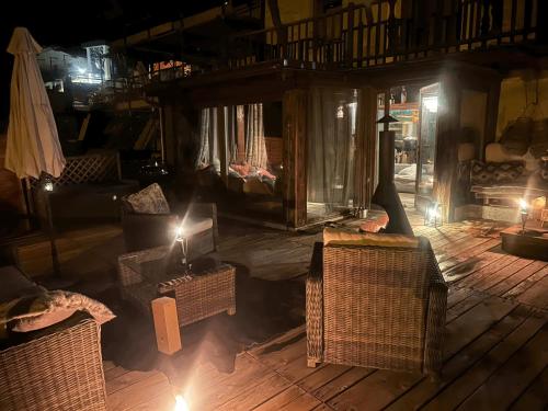 Posezení v ubytování chalet Sestriere