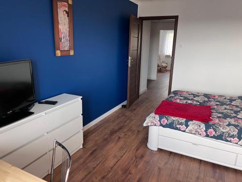 Телевизор и/или развлекательный центр в Apartament Parkowa Centrum