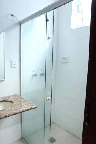 Koupelna v ubytování Hotel Metropolitano