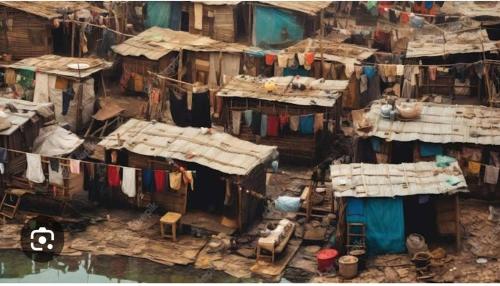 an overhead view of a village with houses and clothes at Apartamento não está disponível in Rio de Janeiro