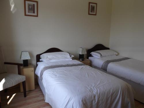 En eller flere senger på et rom på Ashley Lodge Bed & Breakfast