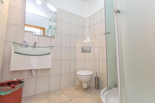 Koupelna v ubytování Apartment Goran
