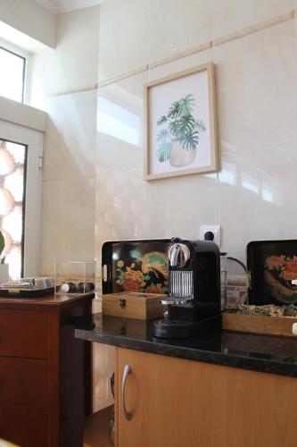 a room with a counter with a telephone on it at ARRUDA GARDEN LUXURY APARTMENT with AC in Cascais