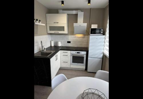 Køkken eller tekøkken på Seaside Klaipedas 108