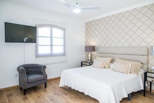 Postel nebo postele na pokoji v ubytování Villa Bonita Luxury Private Pool Corralejo By Holidays Home