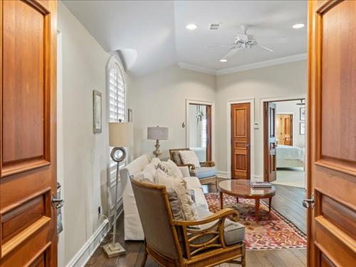 a living room with a couch and a table at Lakeside Grande Villa in Alexander City