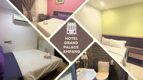 a collage of images of a hotel grand palace singapore at Hotel Grand Palace Ampang in Ampang
