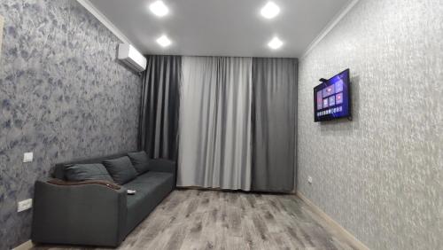 Χώρος καθιστικού στο ЖК SHANYRAK, Люкс апартаменты 8кв, 2 этаж