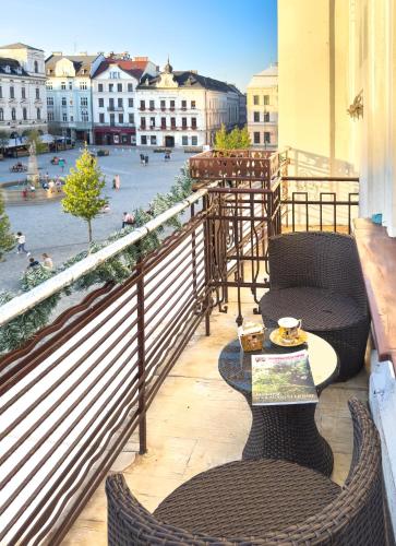 Balkón nebo terasa v ubytování Apartament Cesarski