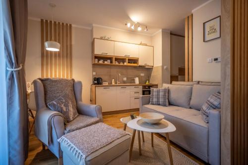 Kuchyň nebo kuchyňský kout v ubytování MB APARTMAN TARA