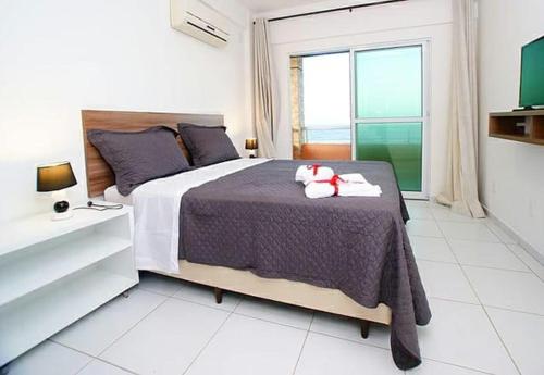 Кровать или кровати в номере Dream Away Uruaú Beach Residences
