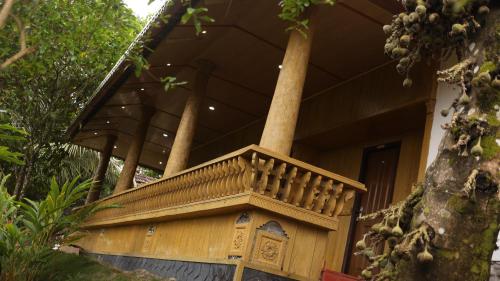 Balkón nebo terasa v ubytování ASHRAMAM HEALTH RESORT