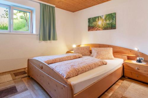 Postel nebo postele na pokoji v ubytování Ferienwohnung am Gant