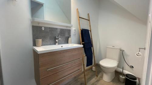 Koupelna v ubytování Chambre Zen - SDB WC Privatif - Entrée autonome - Grande TV NETFLIX