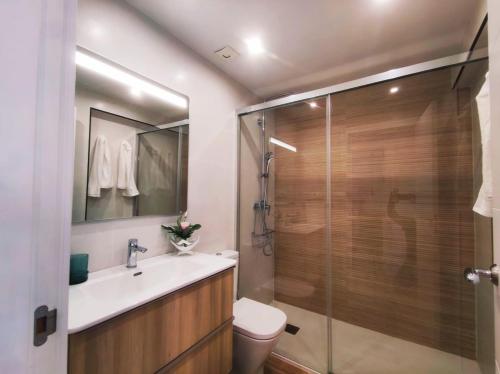 Et badeværelse på Casa Carmela Fuengirola