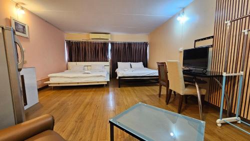 Letto o letti in una camera di อิมแพ็ค เมืองทองธานี ห้องเช่ารายวัน เมืองทอง popular condo C5