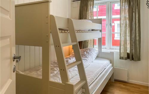 a bunk bed with a ladder in a room at 4 Bedroom Lovely Home In Bjorli in Bjorli