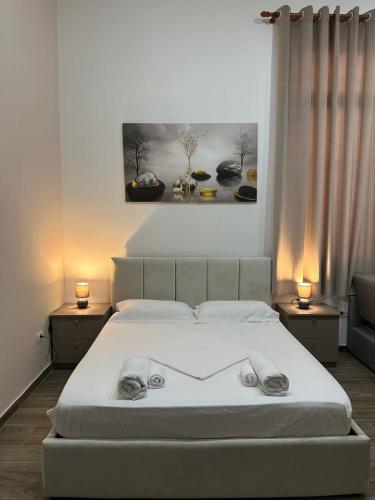 Cama o camas de una habitación en Gex apartments