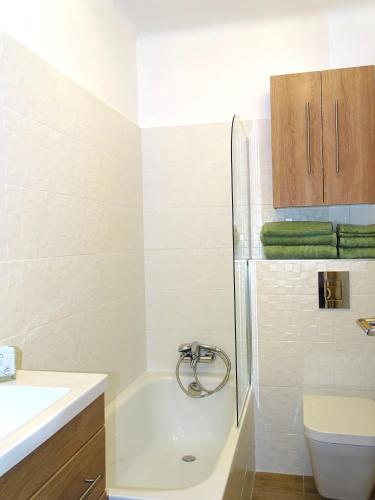 une salle de bain avec une douche, des toilettes et un lavabo dans l'établissement TILIA JOURDAN-Studio Cosy Aix Centre-Cours MIRABEAU-PARKING-WIFI-SMART TV-RUE CALME, à Aix-en-Provence