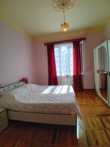 Postel nebo postele na pokoji v ubytování sulkhanihouse