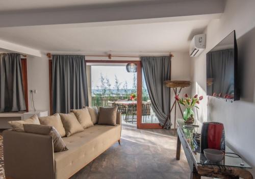 Χώρος καθιστικού στο Casa Maria Areia - Praia de Maceió | Camocim-CE