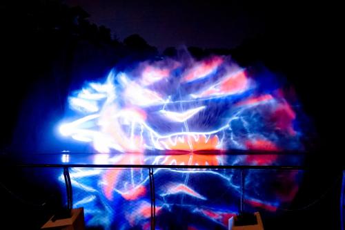 a stage with a bunch of lights on it at InterContinental Shanghai Wonderland by IHG in Songjiang