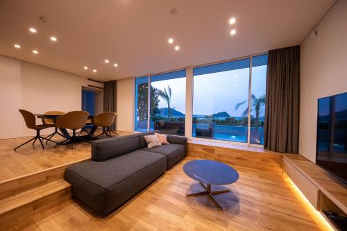 Χώρος καθιστικού στο Mizuno Ryokan