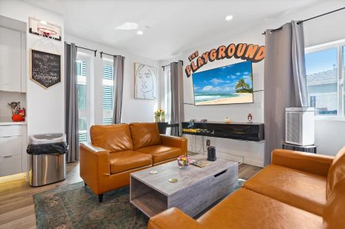 Coin salon dans l'établissement Eye-Opening And Ultra-Secure Luxury Hollywood Condo