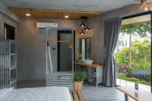Balkón nebo terasa v ubytování Babylon Mini Resort
