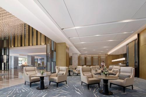 Χώρος καθιστικού στο Baotou Marriott Hotel