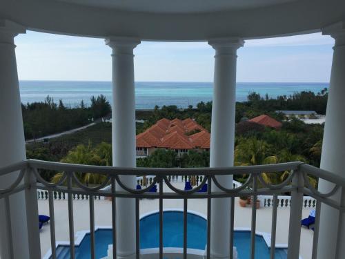a view of the ocean from the balcony of a resort at Ocean West Boutique Hotel in Nassau