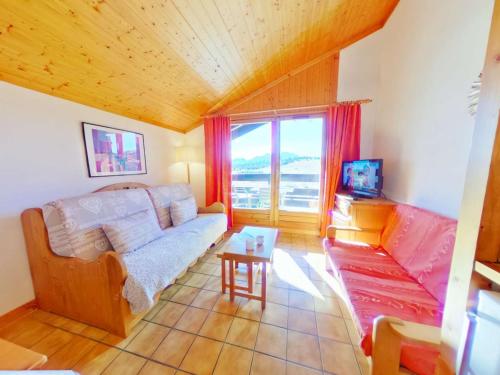 Studio cabine pour 5 pers, proche centre et pistes, balcon sud – Les Saisies - FR-1-594-78