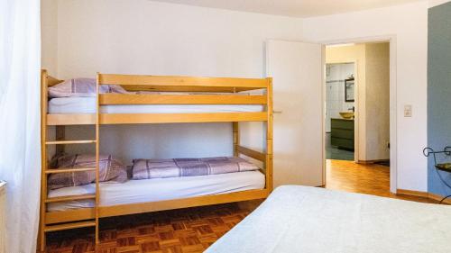 - une chambre avec des lits superposés dans l'établissement Ferienwohnung Arenda, à Munzingen