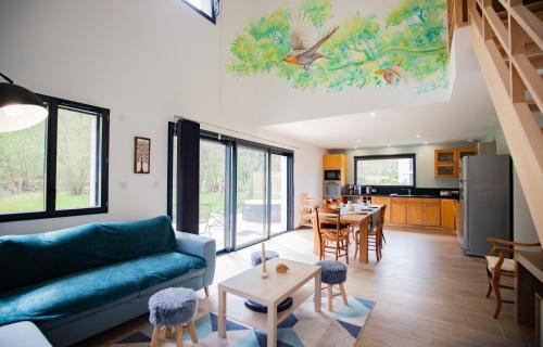 Kuchyňa alebo kuchynka v ubytovaní Villa à 5mn d'Ax les Thermes