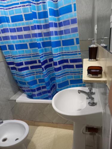 Koupelna v ubytování Departamento Monoambiente