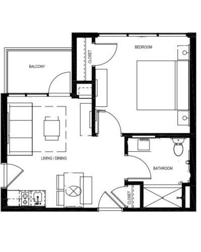 a floor plan of a house at The Grove Resort & Water Park Orlando in Orlando