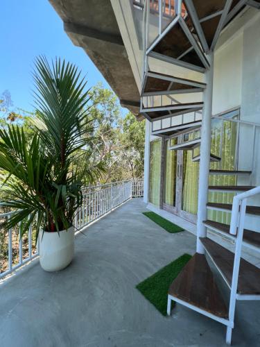 En balkon eller terrasse på Foura House Bali