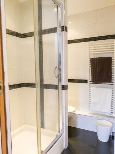 ein Bad mit einer Dusche und einem WC in der Unterkunft Appartement entier à louer in Villiers-sur-Marne