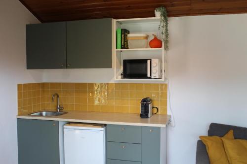 Dapur atau dapur kecil di Casinha do pinhal