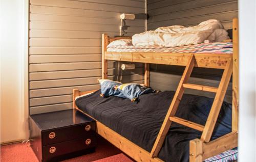 een slaapkamer met 2 stapelbedden in een kamer bij Lovely Home In Ringebu With House A Mountain View in Ringebu