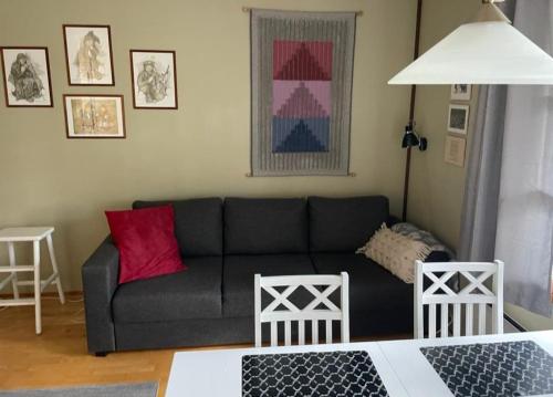 Χώρος καθιστικού στο Aslak Apartment