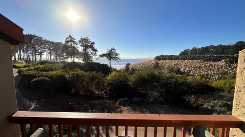a view of the ocean from a balcony at Spectacular Ocean View -Heated Pool and Spa- Seascape in Aptos