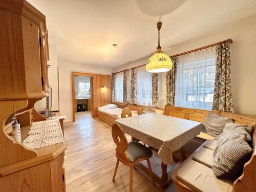Posezení v ubytování Ferienhaus am Fluss