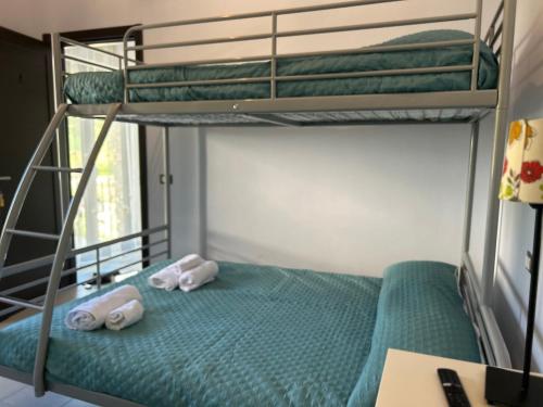 Ein Bett oder Betten in einem Zimmer der Unterkunft Dimora Rurale Valerio