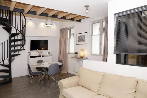Χώρος καθιστικού στο Appartement Paris by La Boîte En Plus