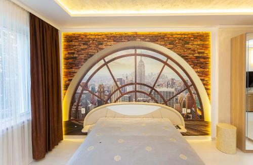 Llit o llits en una habitació de Central Vitosha Apartment