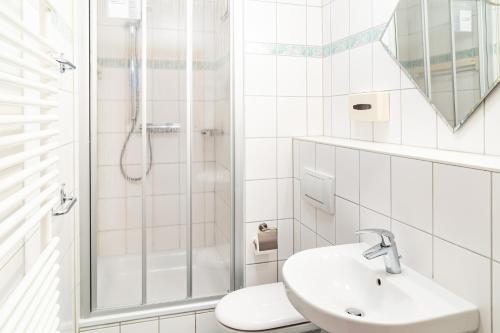 Et badeværelse på Hanse Appartement II Warnemünde
